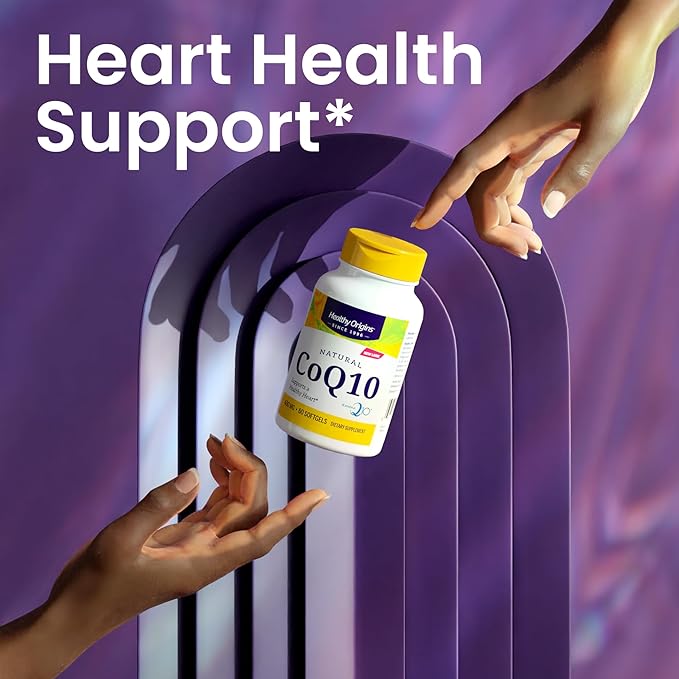 Healthy Origins® CoQ10 400 mg – Natural Trans-Isomer Ubiquinone – Yeast Fermented Supports Heart Health &amp Cellular Energy – Non-GMO 60 Softgels