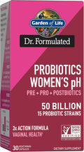 Garden of Life Dr Formulated Womens pH Probiotics 50 Billion CFU Pre + Pro + Postbiotics - Digestive Immune and Vaginal Support Potato Acacia Postbiotic Metabolites 30 Vegetarian Capsules