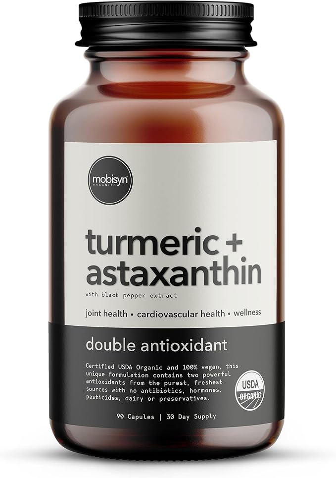 Organics Turmeric with Astaxanthin Supplement + Pure Krill Oil