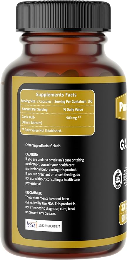 Ashwagandha 320 Capsules and Garlic 320 Capsules – Herbal Dietary Supplement | Easy Daily Use | Non-GMO Ingredients No Artificial Colors | Traditional Herbal Blend | Capsules Combo Pack