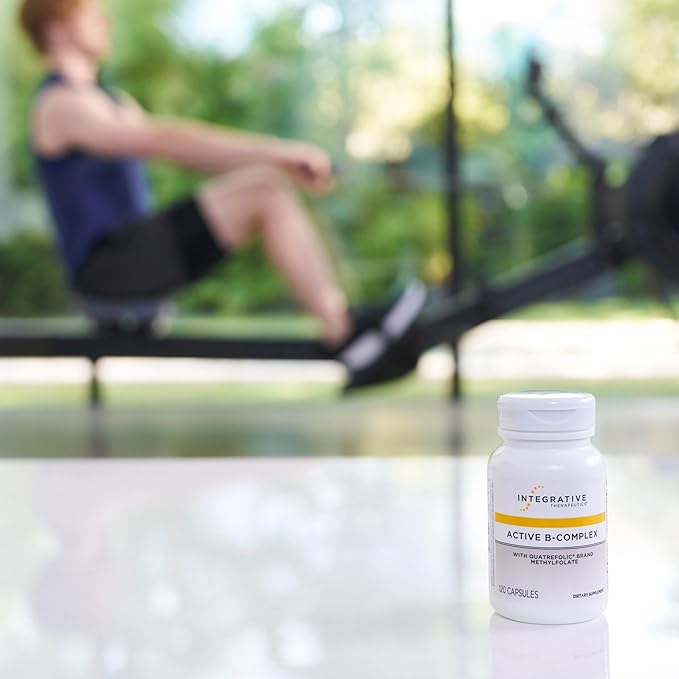 Integrative Therapeutics Active B-Complex - with Choline and Methylfolate - Cellular Energy Immune Function &amp Heart Health Support with Vitamins B2 B6 &amp B12*-Gluten-Free - 120 Capsules (60 S