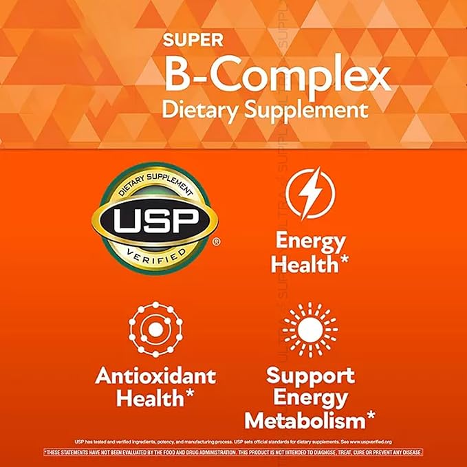 Members Mark B Complex Tablets (300 Count.) High Potency B Vitamins with Biotin Energy Support Daily Use