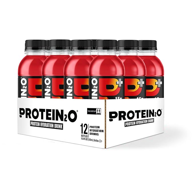 Protein2o 15g Whey Protein Infused Water Plus EnergyCherry Lemonade16.9 oz Bottle(Pack of 24)