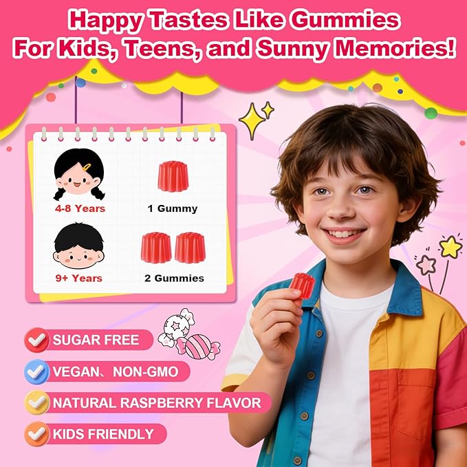 180 Count | Iron Gummies for Kids Kids Multivitamin with Calcium Zinc Folate Omega-3 &amp Lutein Support Energy Immnity Iron Deficiency Anemia &amp Brain Health Vegan Sugar-Free Strawberr