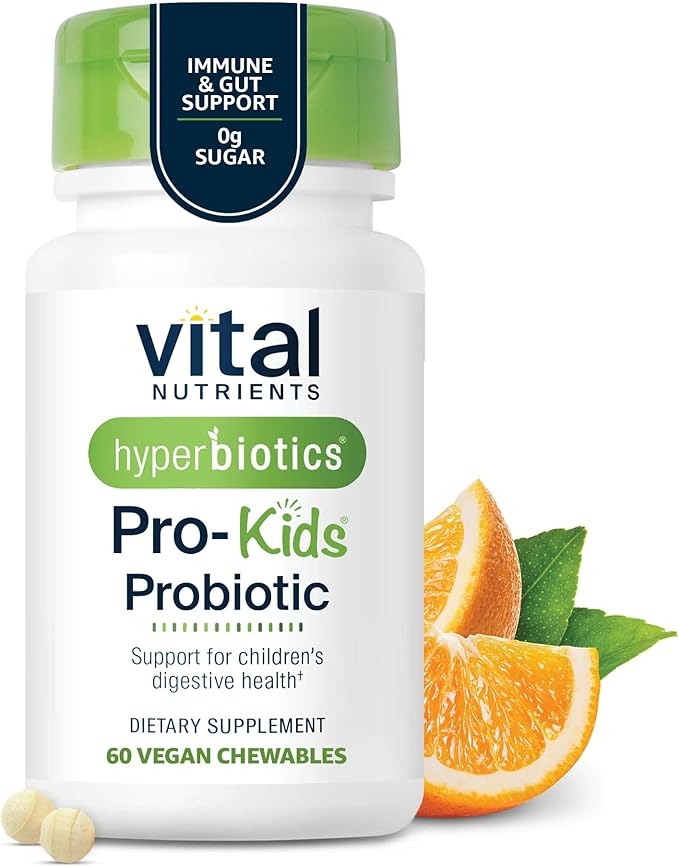 Hyperbiotics Vital Nutrients Children’s Health Bundle – ENT Formula with BLIS (45 Sugar-Free Strawberry-Vanilla Chewables) &amp Daily Digestive Support (60 Sugar-Free Orange Tablets) for Gut &amp Im