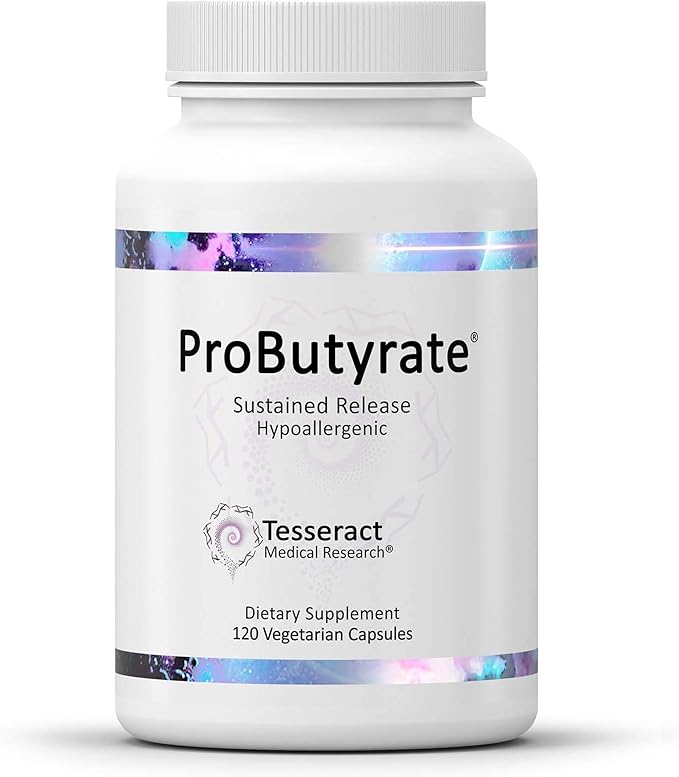 Tesseract Medical Research ProButyrate Gut Health Supplement Butyric Acid Complex &amp CoQ10 Pro Coenzyme Q10 for Health Muscle Health and Cellular Energy Production