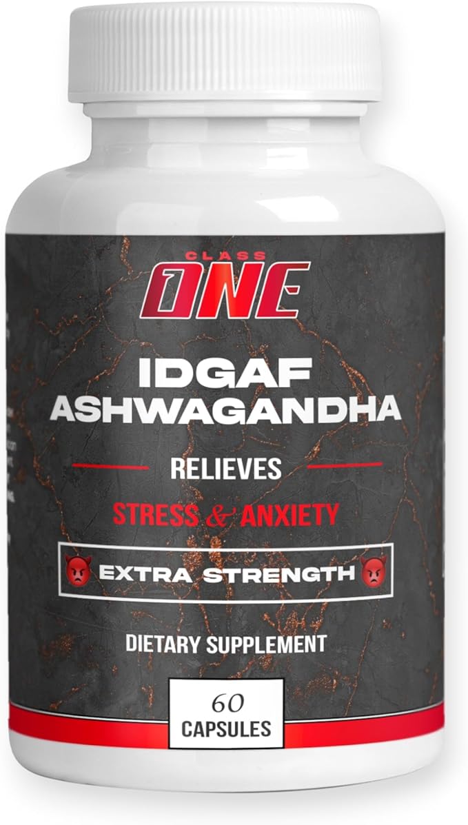 Stress Support – Ashwagandha Supplement for Calm &amp Balance – 60 Capsules Non-GMO Gluten-Free