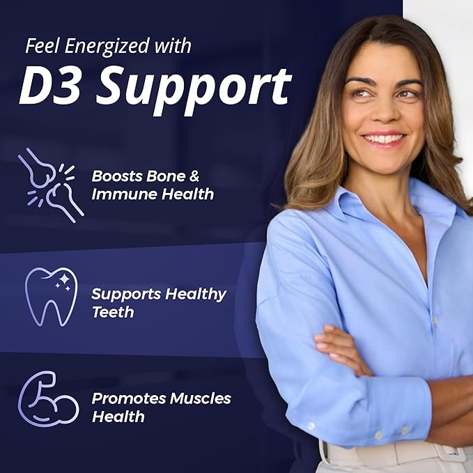 WOW Supplements Vitamin D3 5000 IU Softgels 125 mcg - Vitamin D3 5000IU Supplement for Strong Bones and Immune Support - Non-GMO Gluten Free Vitamin D 5000 IU - VIT D3 5000 IU Softgels - 120 Count