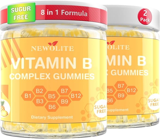 Vitamin B Complex Gummies for Women Vitamin B1 Gummies 300mg for Adults