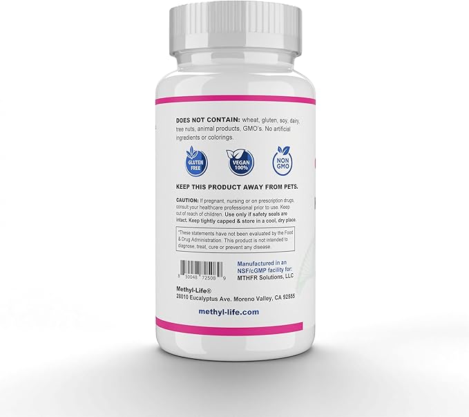 Methyl-Life® Hydroxy B12 Sublingual Tablets – Gentle Vitamin B12 Supplement for Daily Energy &amp Cellular Support – Vegan Non-GMO Gluten &amp Top 14 Allergen Free | 90 Chewable Tablets