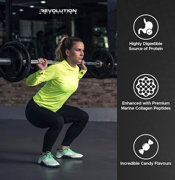 Revolution Nutrition Splash Clear Protein Clear Whey Protein Powder Juice-Type Protein Candy Flavour Collagen 24g Protein Zero Sugar Zero Carb 667g 23 Servings (Sour Watermelon 1.47 Pound)