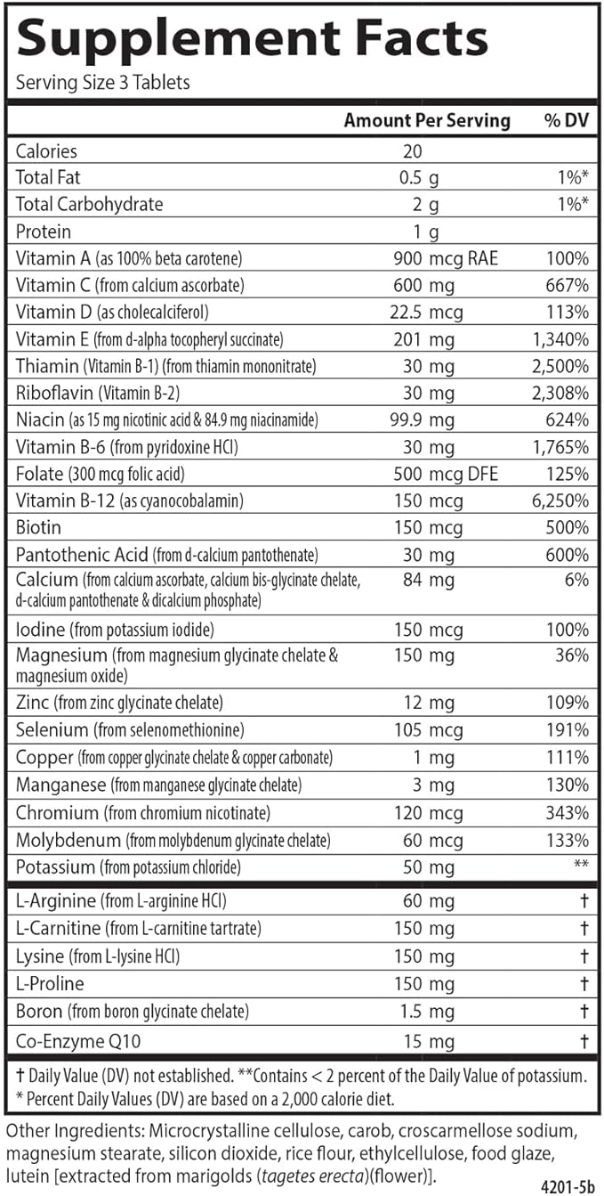 Carlson - Cardio Complete Advanced Circulation Multivitamin Heart Health Circulatory Support 180 Tablets