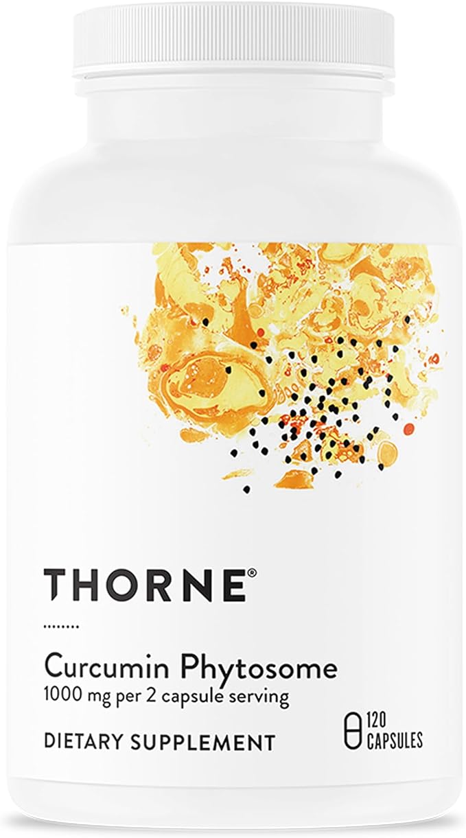 THORNE - Curcumin Phytosome 1000 mg (Meriva) - Clinically Studied High Absorption - Supports Healthy Inflammatory Response in Joints Muscles GI Tract Liver Brain &amp Nerves* - 60 Servings