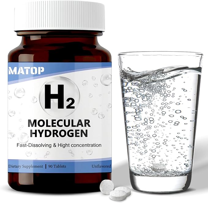 H2 Molecular Hydrogen Water Tablets – High-Concentration Hydrogen Tablets for Drinking Water Supports Cellular Energy Hydration &amp Wellbeing – Magnesium-Based Hydrogen Supplement – 90 Tablets