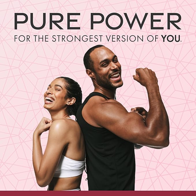 Dr. Mercola Pure Power Organic Whey Protein - 20 g Protein - Supports Muscle Growth &amp Energy - Grass-Fed Whey Concentrate - 15 Servings (20.60 oz) - Strawberry