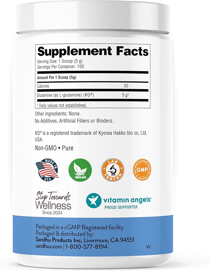 Sandhu's Creapure German Creatine &amp L-Glutamine Powder | Supports Lean Muscle Building &amp Gut Health