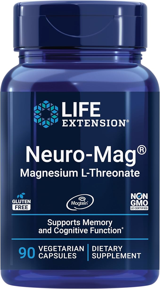 Garden of Life Men's Multivitamin Code Whole Foods Fruit Veggie Blend Probiotics Energy Heart Prostate Health with Life Extension Neuro-mag Magnesium L-threonate for Brain Health Memory Attention Vege