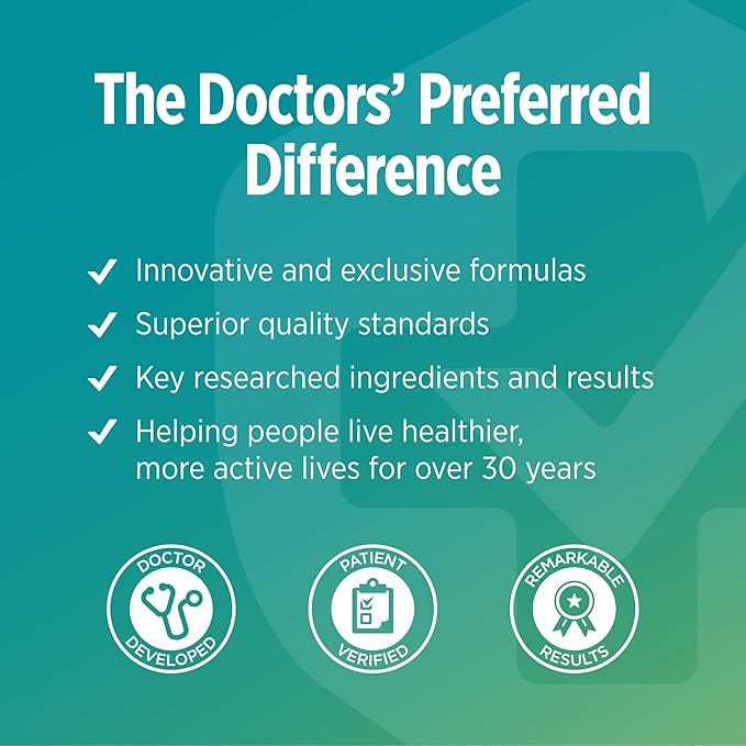 DOCTORS' PREFERRED High Potency Magnesium Glycinate Complex- Doctor-Developed Formula for Heart Health Mood Support and More | 420 mg per Serving | 120 Count