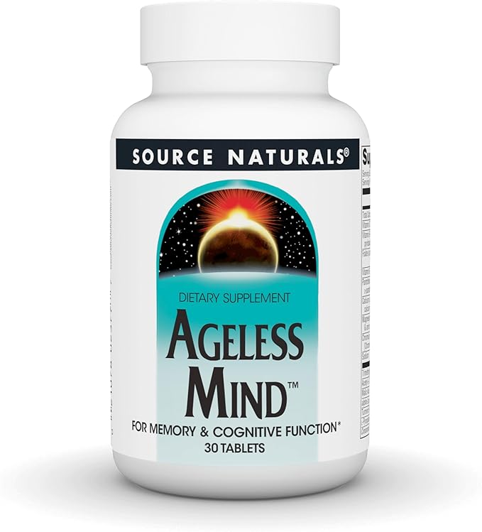 Source Naturals Ageless Mind for Memory &amp Cognitive Function* - 30 Tablets