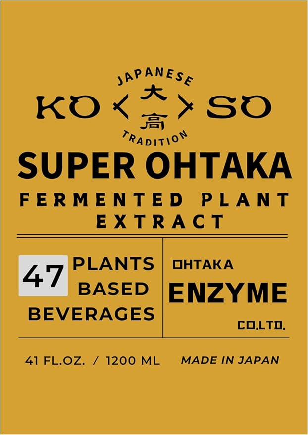 Super Ohtaka (41 oz.) Japanese Prebiotic with 47 Kind of Fermented Plants Extract. Digestive Health-Immune Support.
