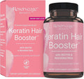 Reserveage Beauty Keratin Hair Booster with Biotin &amp Resveratrol - Hair &amp Nail Growth Supplement for Women - Supports Healthy Thickness &amp Shine with Biotin - 60 Capsules (30 Servings)