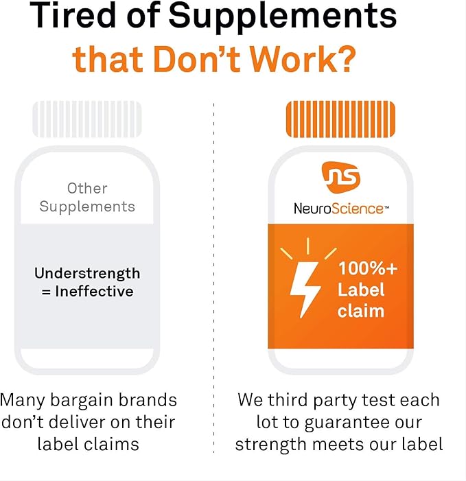 Neuroscience AttenTrex - Chewable Brain Supplements for Memory and Focus for Adults &amp Kids - Supports Dopamine Epinephrine &amp Norepinephrine for Natural Energy Attention &amp Cognitive Clari