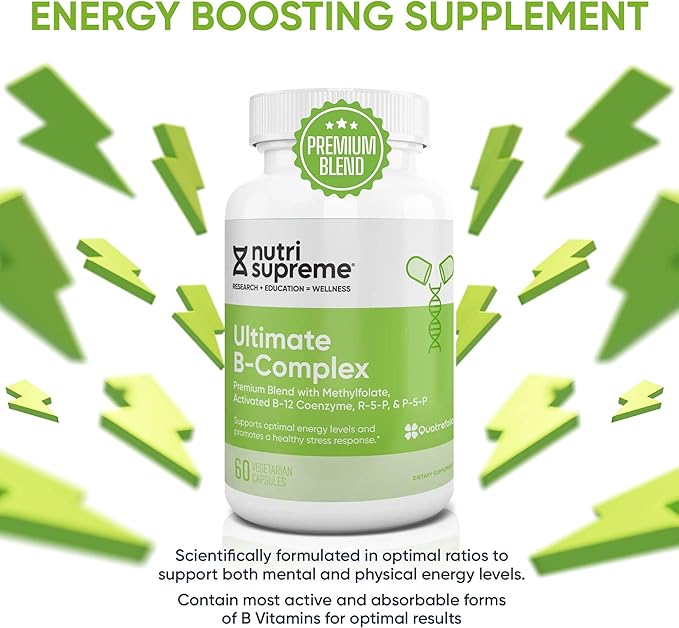 Ultimate B Complex 120 Vegetarian Capsules- Certified Kosher