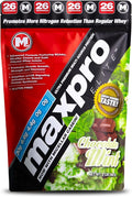 Max Muscle Maxpro Elite | 30g Protein | 6.6g BCAAs | Micellar Casein Cold Filtered Whey Isolate Protein Concentrate | Promotes Muscle Growth Strength and Recovery (Chocolate Mint 2lb)