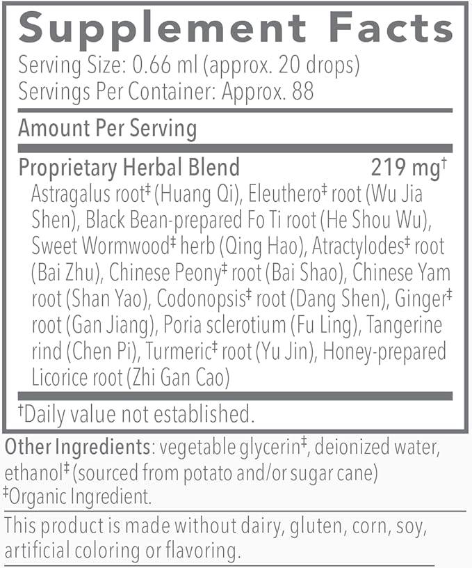 Bio-Botanical Research Biotonic Adaptogenic Tonic - Liquid Tincture Drops Adaptogen Supplement to Help Restore Energy &amp Help Reduce Occasional Fatigue - Herbal Elixir for Immune Support (2 oz)