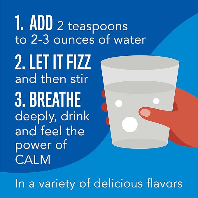Natural Vitality Calm Magnesium Supplement Anti-Stress Drink Mix Powder Gluten Free Vegan &amp Non-GMO Watermelon 16 oz