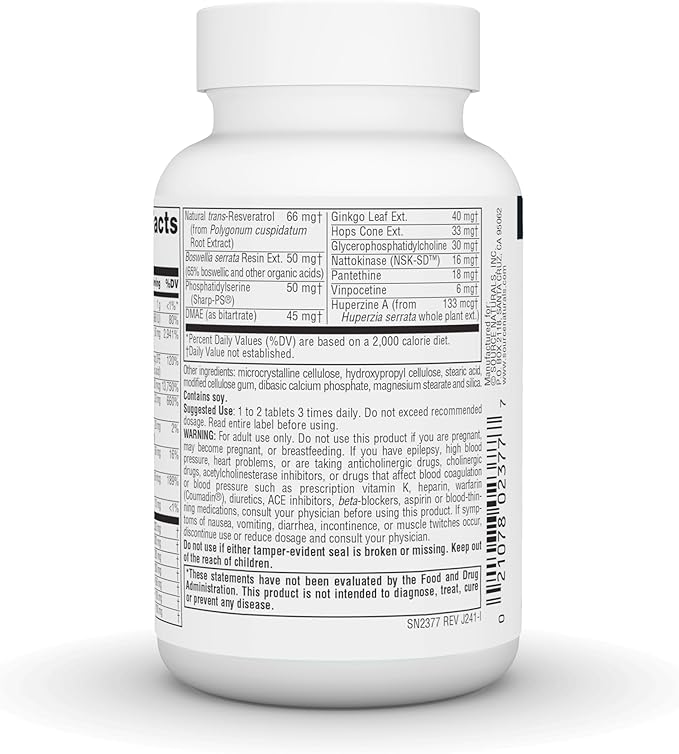 Source Naturals Ageless Mind for Memory &amp Cognitive Function* - 30 Tablets