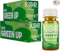 Kor Shot Wheatgrass Ginger Spirulina Shot - 24 Pack x 1.7 Fl Oz - Green Up Shot - Daily Greens Superfoods Shot - USDA Certified Organic