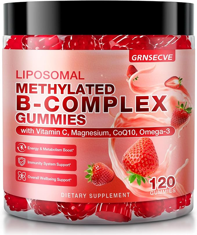 Methylated Vitamin B Complex Gummies for Women &amp Men