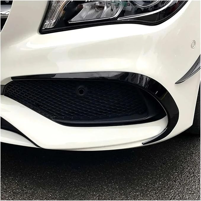 6Pcs Car Bumper Splitter Spoilers Side Air Vent Canard Trim Kit Compatible For Benz CLA CLA200 220 250 260 2016-2019