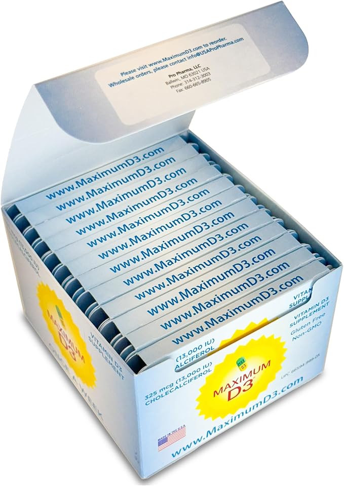 13000 IU Box 60 Capsules Total (12 Cards/Box x 5 Capsules per Card) 60-Weeks Supply