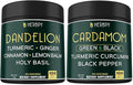 Bundle 6in1 Dandelion Supplement 100 Count &amp 4in1 Cardamom Supplement 100 Count - for Immune Heart Digestion Health &amp Natural Wellness