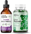 Wild &amp Organic Milk Thistle Tincture 4 fl oz Liver Support Gummies 60 Count