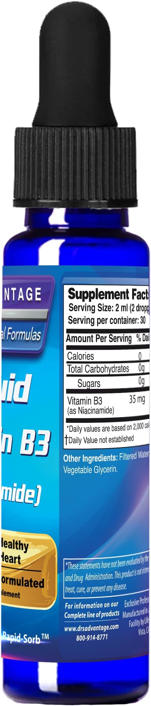 Dr's Advantage Vitamin B3 Dropper 2oz