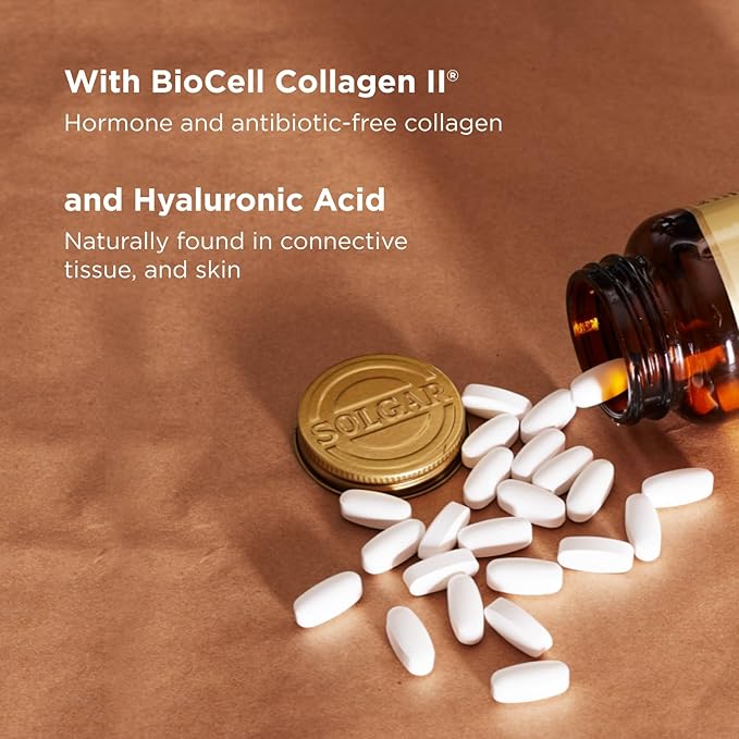 Solgar Glucosamine Hyaluronic Acid Chondroitin MSM 120 Tablets - Supports Healthy Joints - Supports Range of Motion &amp Flexibility - Extra Strength Shellfish Free - Non-GMO Gluten Free - 40 Serv