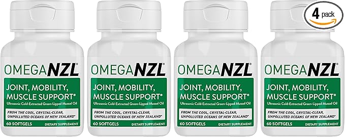 Original Omega-3 Joint Support Supplement Best Natural Muscle Relief Green-Lipped Mussel Oil 240 Softgels No Fishy Aftertaste