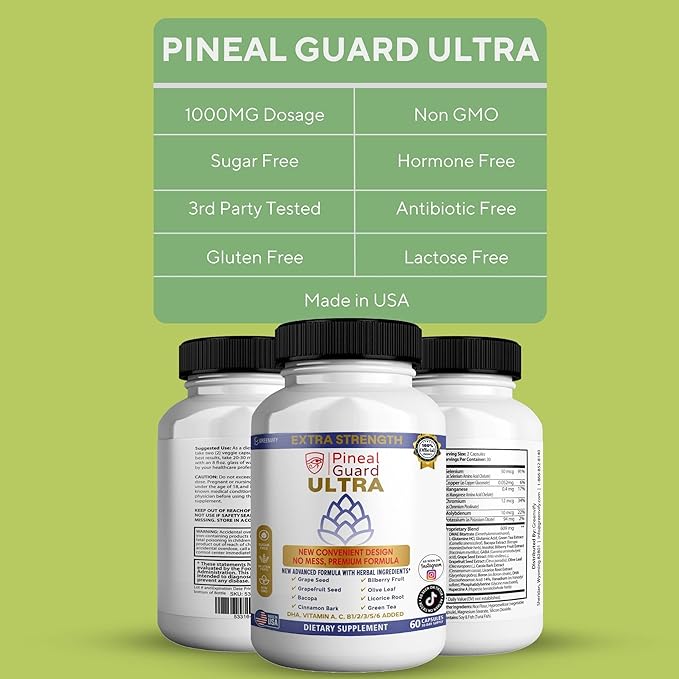 Pineal Guard Ultra Eye Health Supplement 60 Capsules 30-Day Supply (3)