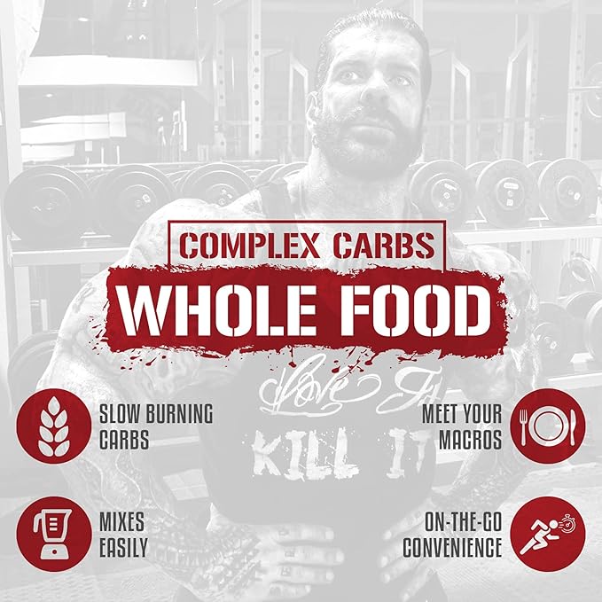5% Nutrition Rich Piana Real Carbs with Real Food Complex Carb Powder Long-Lasting Low Glycemic Energy for Pre-Workout/Post-Workout Recovery Meal 2.8 lb 40 Servings (Blueberry Cobbler)