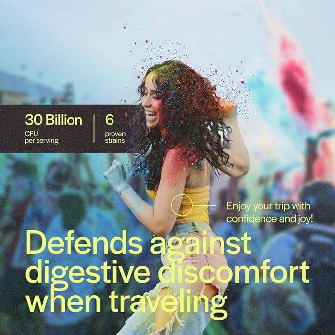 Travel + Defense | Fast Melt Pre + Probiotic for Immune Health While Traveling - Tropical Flavor 30 Powder Sachets