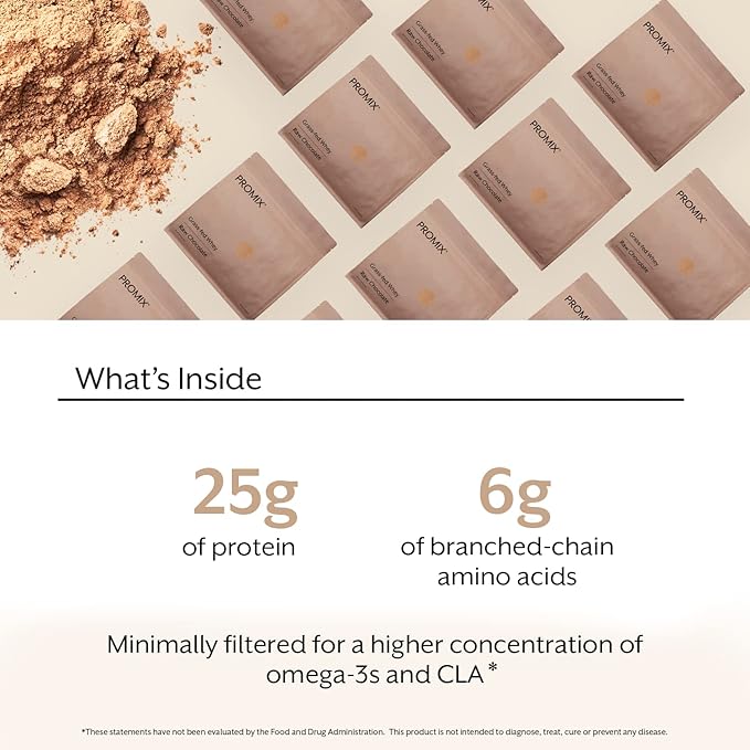 ProMix Nutrition Whey Protein Powder Raw Chocolate - Grass-Fed - ­Post Workout Fitness &amp Nutrition Shakes Smoothies Baking &amp Cooking Recipes - Gluten-Free &amp Keto-Friendly - 5 Pound (Pac