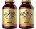 Solgar Calcium Magnesium Citrate 250 Tablets (Pack of 2) - Supports Healthy Bones &amp Teeth - Musculoskeletal &amp Nervous System Support - Highly Absorbable - Non-GMO and Vegan - 100 Total Servin