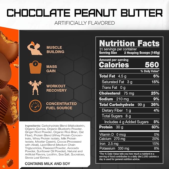 Clean Gainer - Chocolate Peanut Butter 10lb
