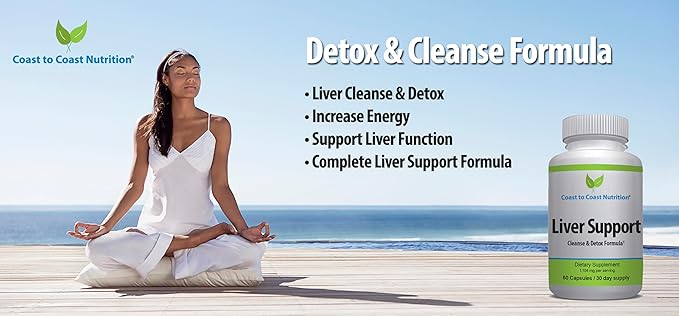 Liver Support Formula - 22 Herbs Support Supplement: Milk Thistle Extract Beet Root Artichoke Dandelion Chickory. 60 Capsules 30 Day Supply