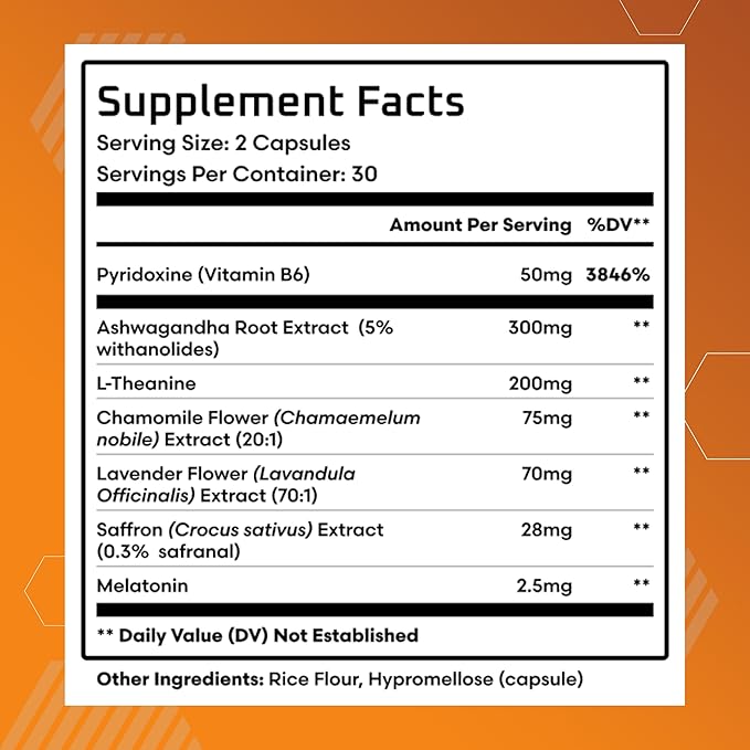 Ben's Natural Health Deep Sleep Support Supplement with Melatonin Ashwagandha L-Theanine Chamomile and Lavender 60 Capsules 3 Pack
