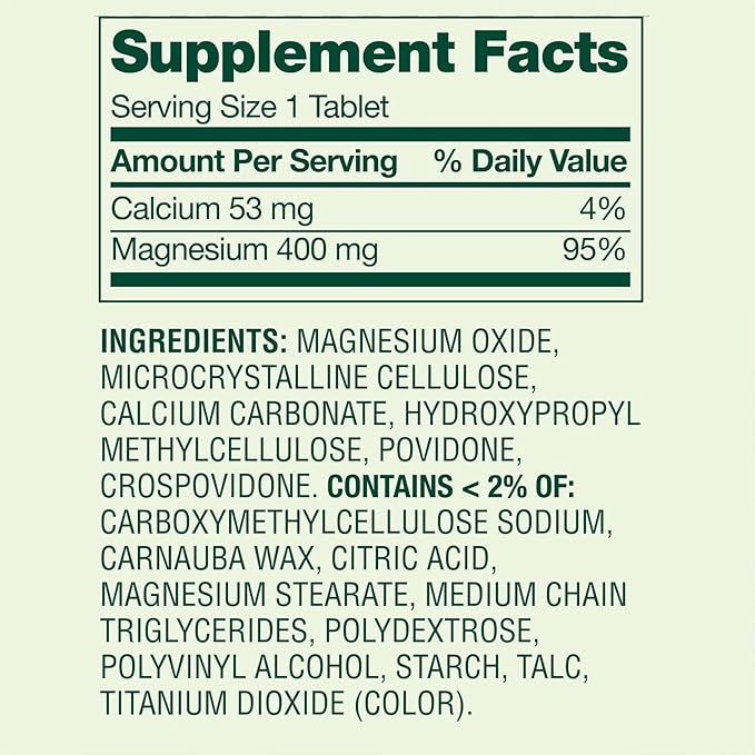 Magnesium Oxide 400mg Supplement for Bone Muscle &amp Heart Health – Extra Strength Magnesium Tablets – 250 Count 8+ Month Supply + Better Idea Sticker with Full Guide Access