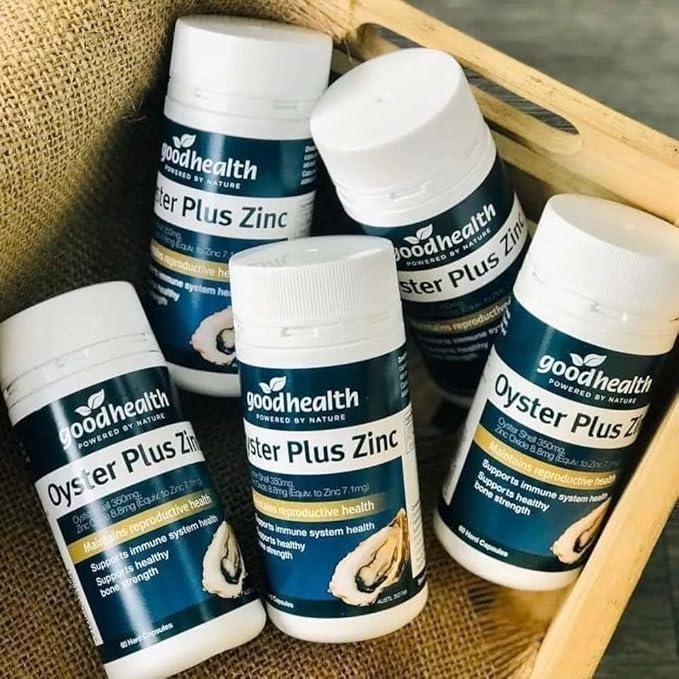 Goodhealth Oyster Plus – 60 Capsules – Marine Nutrient Supplement with Zinc and Taurine for Health and Vitality – Supports Immune and Reproductive Healt